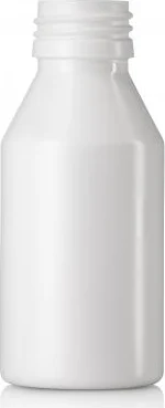 White HDPE extrusion-blown bottle